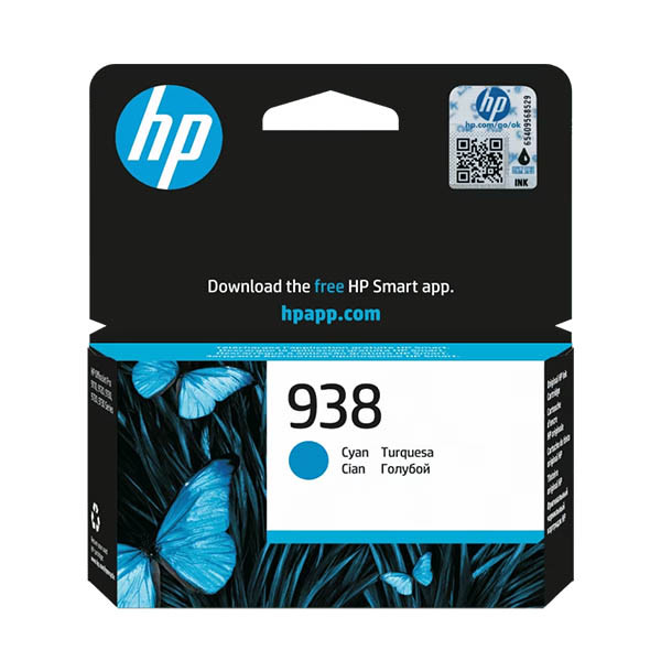 HP 938 (4S6X5PE) Cartucho de tinta cian (original) 093508 - 1