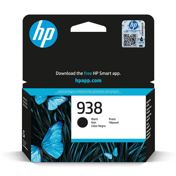 HP 938 (4S6X8PE) Cartucho de tinta negra (original) 093506 - 1
