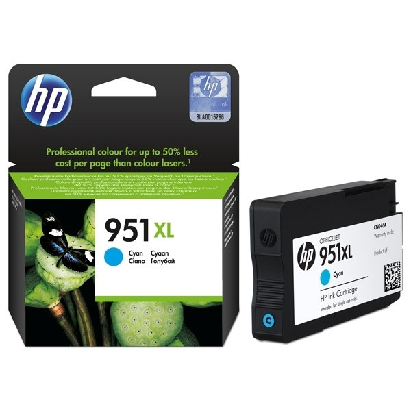 HP 951XL (CN046AE) cartucho de tinta cian XL (original) CN046AE 044136 - 1