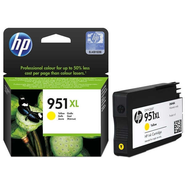 HP 951XL (CN048AE) cartucho de tinta amarillo XL (original) CN048AE 044140 - 1