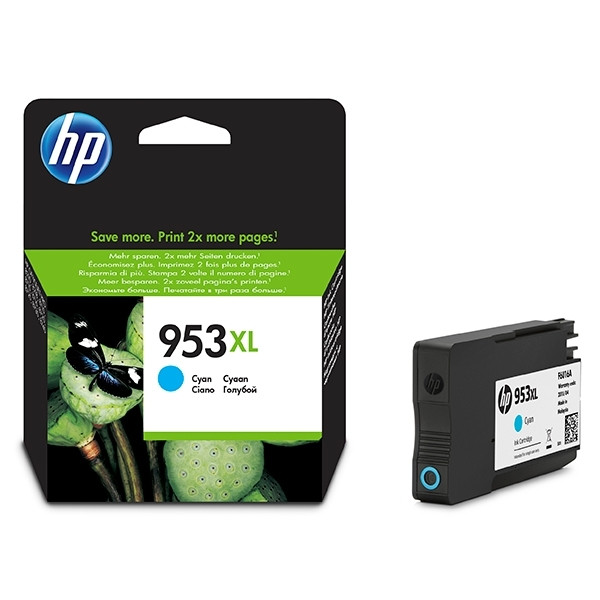 HP 953XL (F6U16AE) cartucho de tinta cian XL (original) F6U16AE 044538 - 1