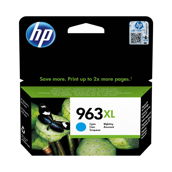 HP 963XL (3JA27AE) cartucho de tinta cian XL (original) 3JA27AE 055384 - 1