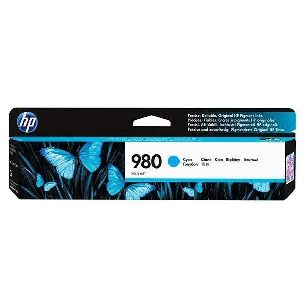 HP 980 (D8J07A) cartucho de tinta cian (original) – imagen 3