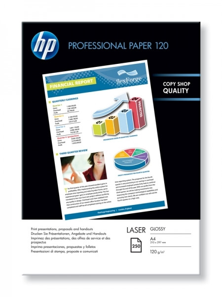 HP CG964A Professional brillante | 120 gramos | A4 | 250 hojas 064784 - 1