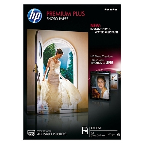 HP CR672A Premium plus papel brillante | 300 gramos | A4 | 20 hojas CR672A 064960 - 1