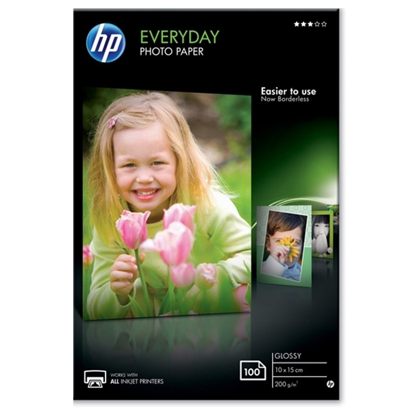 HP CR757A Everyday papel fotográfico brillante | 200 gramos | 10 x 15 cm | 100 hojas CR757A 064972 - 1