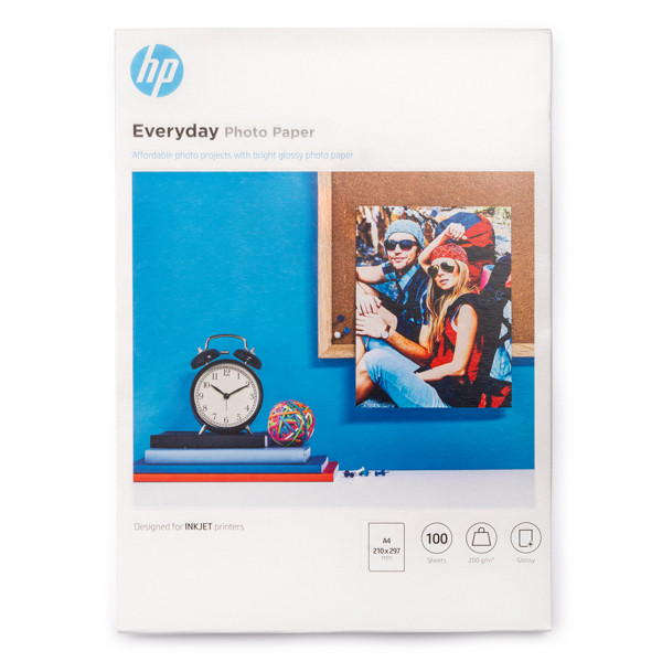 HP Q2510A Everyday papel fotográfico brillante | 200 gramos | A4 | 100 hojas Q2510A 064830 - 1