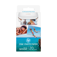HP W4Z13A ZINK Sprocket papel fotográfico autoadhesivo| 5 x 7,6 cm | 20 hojas 151131