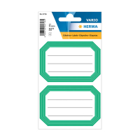 Herma 5716 Etiquetas para libros 82 x 55 mm blancas/verdes (12 etiquetas) 230934