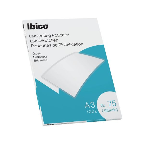 IBICO fundas plastificadoras A3 2x75 micras (100 unidades) 427197 - 1