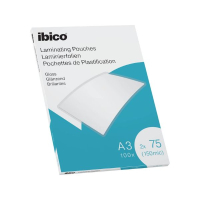 IBICO fundas plastificadoras A3 2x75 micras (100 unidades) 427197