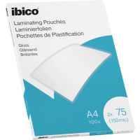 IBICO fundas plastificadoras A4 2x75 micras (100 unidades) 427195