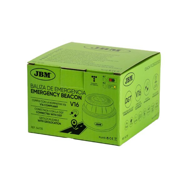 JBM Luz de emergencia V16 baliza homologada DGT con geolocalización 426865 - 4