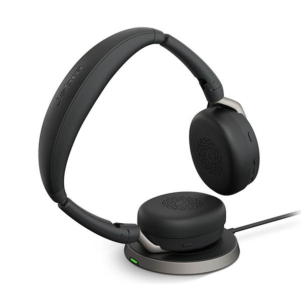 Jabra Evolve2 65 Flex Link380c MS Auriculares inalámbricos estéreo con estación de carga 401078 - 1