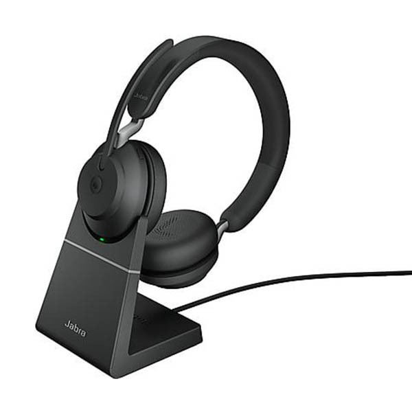 Jabra Evolve2 65 Link380c MS Auriculares inalámbricos estéreo con estación de carga incluida – imagen 2