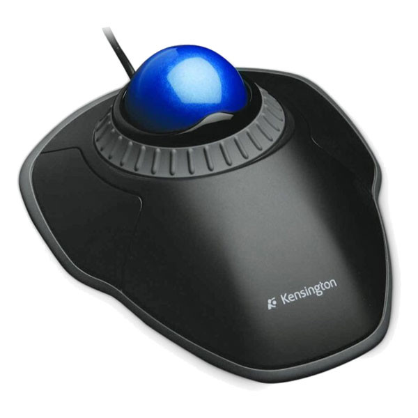 Kensington Orbit Trackball con anillo de desplazamiento con cable negro