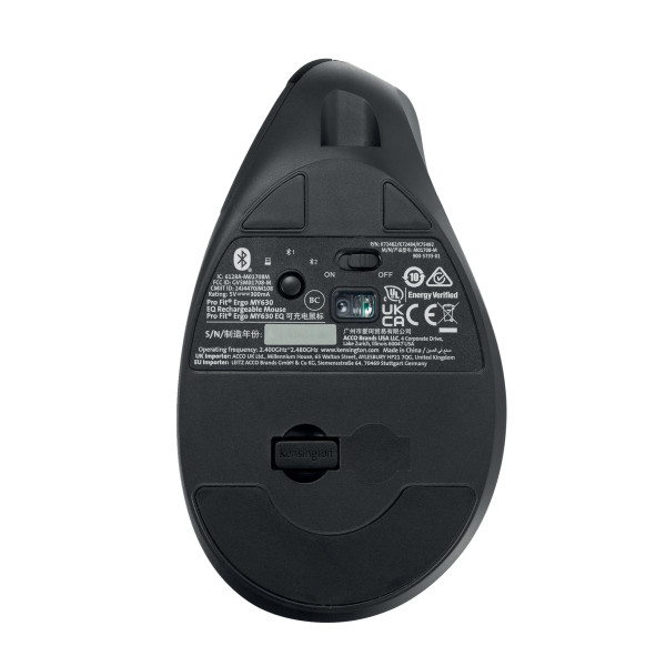 Kensington Pro Fit EQ MY630 ratón ergonómico recargable K72482WW 230170 - 6