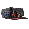 Kit teclado + raton + auriculares + alfombrilla RGB CM-404 425836
