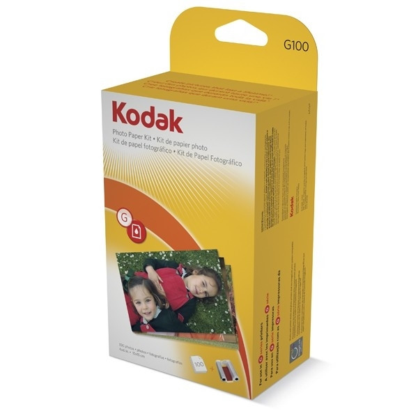 Kodak G-100 cartucho + 100 hojas de papel fotográfico (original) 1840339 035100 - 1