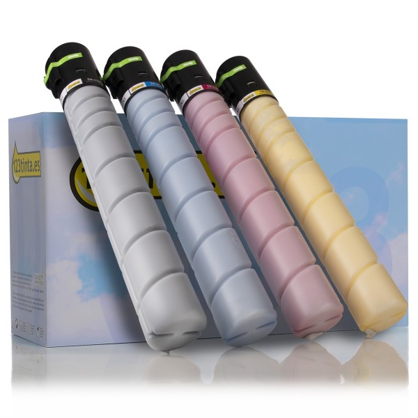 Konica Minolta TN-319 toners (marca 123tinta) | Pack negro + 3 colores 131902 - 1