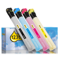Konica Minolta TN-328K, TN-328C, TN-328M, TN-328Y toners (marca 123tinta) | Pack negro + 3 colores 131909