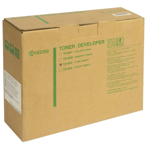 Kyocera TD-80C toner/revelador cian (original) 370PE5KL 079144 - 1