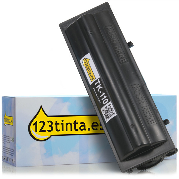 Kyocera TK-110 toner negro alta capacidad (marca 123tinta) 0T2FV0DEC 1T02FV0DE0C 032739 - 1