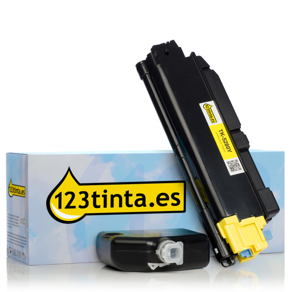 Kyocera TK-5280Y toner amarillo (marca 123tinta) 1T02TWANL0C 094633 - 1