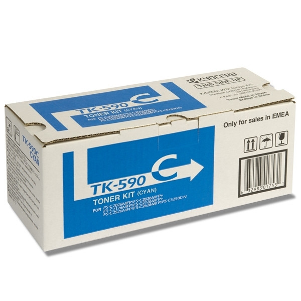 Kyocera TK-590C toner cian (original) 1T02KVCNL0 079312 - 1