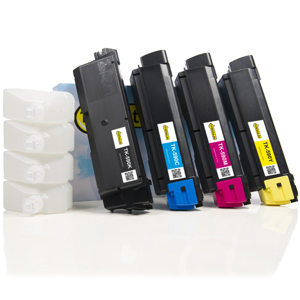 Kyocera TK-590K/ toners (marca 123tinta) | Pack negro + 3 colores 130253 - 1