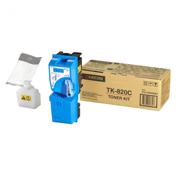 Kyocera TK-820C toner cian (original) 1T02HPCEU0 079120 - 1