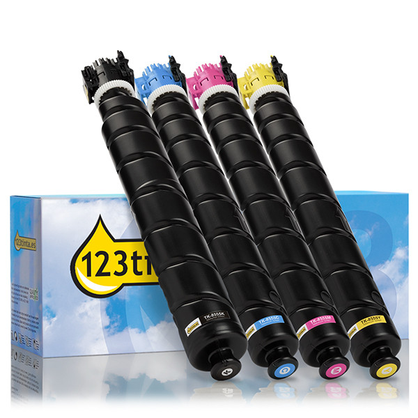 Kyocera TK-8555K/C/M/Y toners (marca 123tinta) | Pack negro + 3 colores 131973 - 1