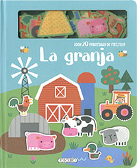 La granja libro de pegatinas de fieltro 426783