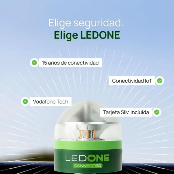 LedOne Luz de emergencia V16 baliza homologada DGT con geolocalización 426670 - 2
