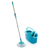 Leifheit Set Clean Twist Mop Ergo - Fregona Giratoria de disco con cubo SLE00124