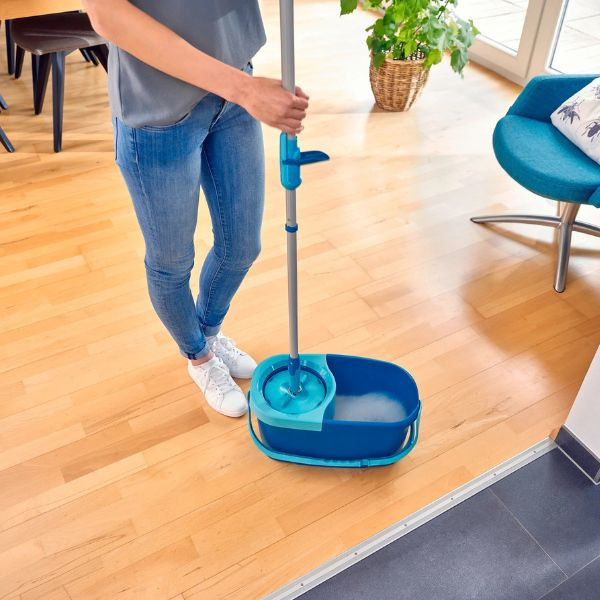 Leifheit Set Clean Twist Mop Ergo - Fregona Giratoria de disco con cubo SLE00124 - 5