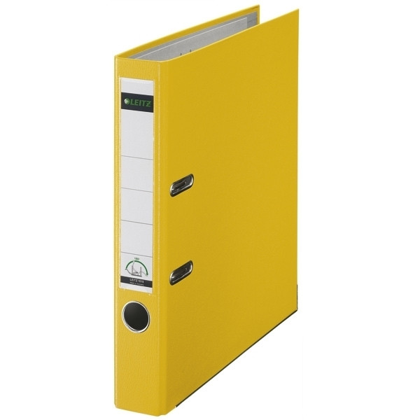 Leitz 1015 Carpeta Archivador plastico A4 amarillo 50mm 202930 - 1