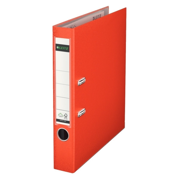 Leitz 1015 Carpeta Archivador plastico A4 rojo claro 50mm 211819 - 1