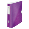 Leitz 1106 WOW Carpeta Archivador A4 morado metalizado 75mm 211849 - 1