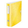 Leitz 1106 WOW Carpeta Archivador plastico A4 amarillo 75mm 226185 - 1