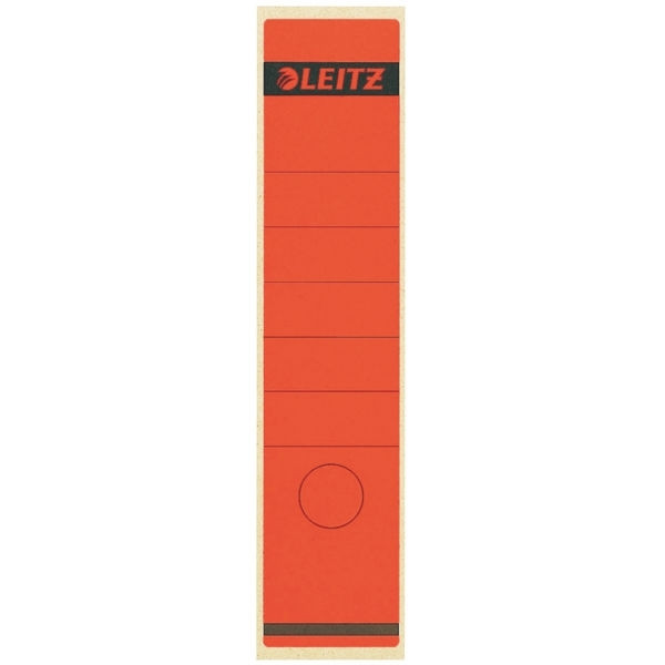 Leitz 1640 etiquetas traseras autoadhesivas ancho 61 x 285 mm rojas (10 unidades)