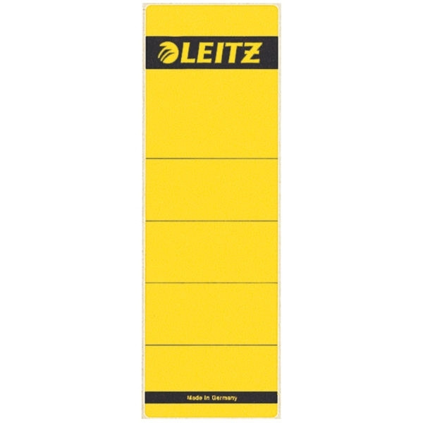 Leitz 1642 etiquetas traseras autoadhesivas anchas 61 x 191 mm amarillas (10 unidades) 16420015 211018 - 1