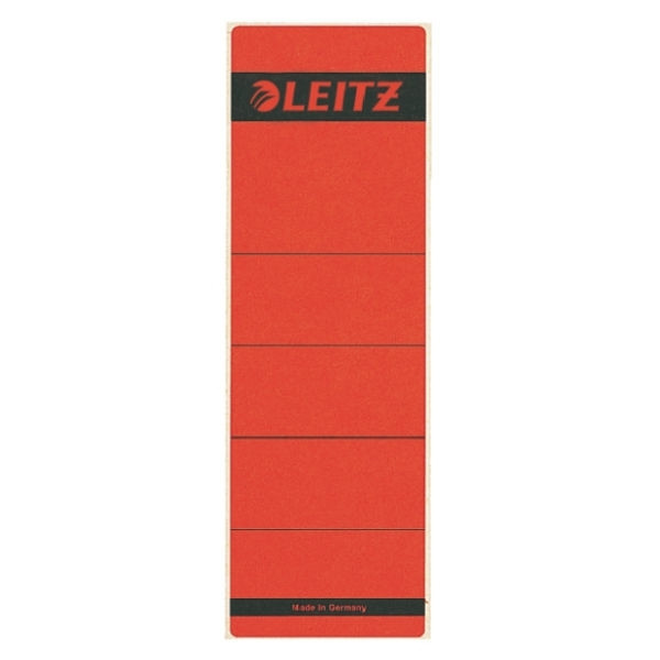 leitz 1642 etiquetas traseras autoadhesivas ancho 61 x 191 mm rojo 10 unidades