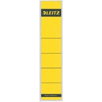 Leitz 1643 etiquetas traseras autoadhesivas estrechas 39 x 191 amarillas (10 unidades) 16430015 211038
