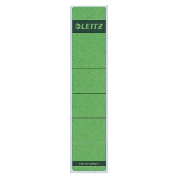 Leitz 1643 etiquetas traseras autoadhesivas estrechas 39 x 191 verde (10 piezas) 16430055 211042 - 1