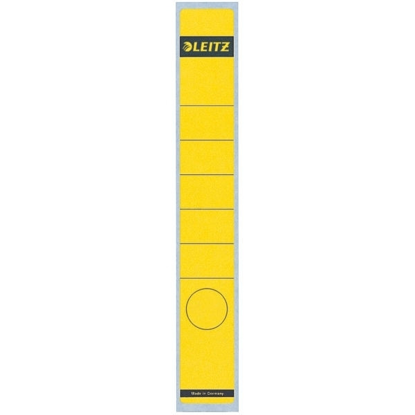 Leitz 1648 etiquetas traseras autoadhesivas estrechas 39 x 285 amarillas (10 unidades) 16480015 211050 - 1