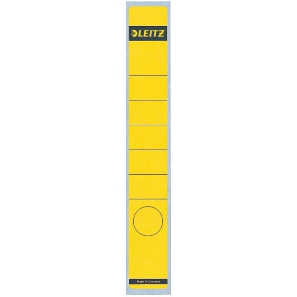 Leitz 1648 etiquetas traseras autoadhesivas estrechas 39 x 285 amarillas (10 unidades) 16480015 211050 - 1