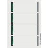 Leitz 1685 etiquetas traseras imprimibles autoadhesivas anchas y cortas 61 x 192 mm blancas (100 unidades) 211062 - 1