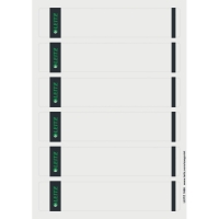 Leitz 1686 etiquetas traseras imprimibles autoadhesivas estrechas y cortas, 39 x 192 mm, blancas (paquete de 150) 211064
