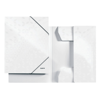 Leitz 3982 WOW carpeta de cartón cierrre elástico blanco metalizado 39820001 202832